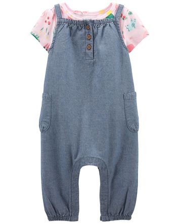Carters Baby Girls Knit Tee Carters Baby Girls Knit Tee